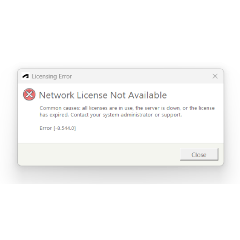 Hướng dẫn sửa lỗi Error [-8.544.0] của Autodesk Revit 2023