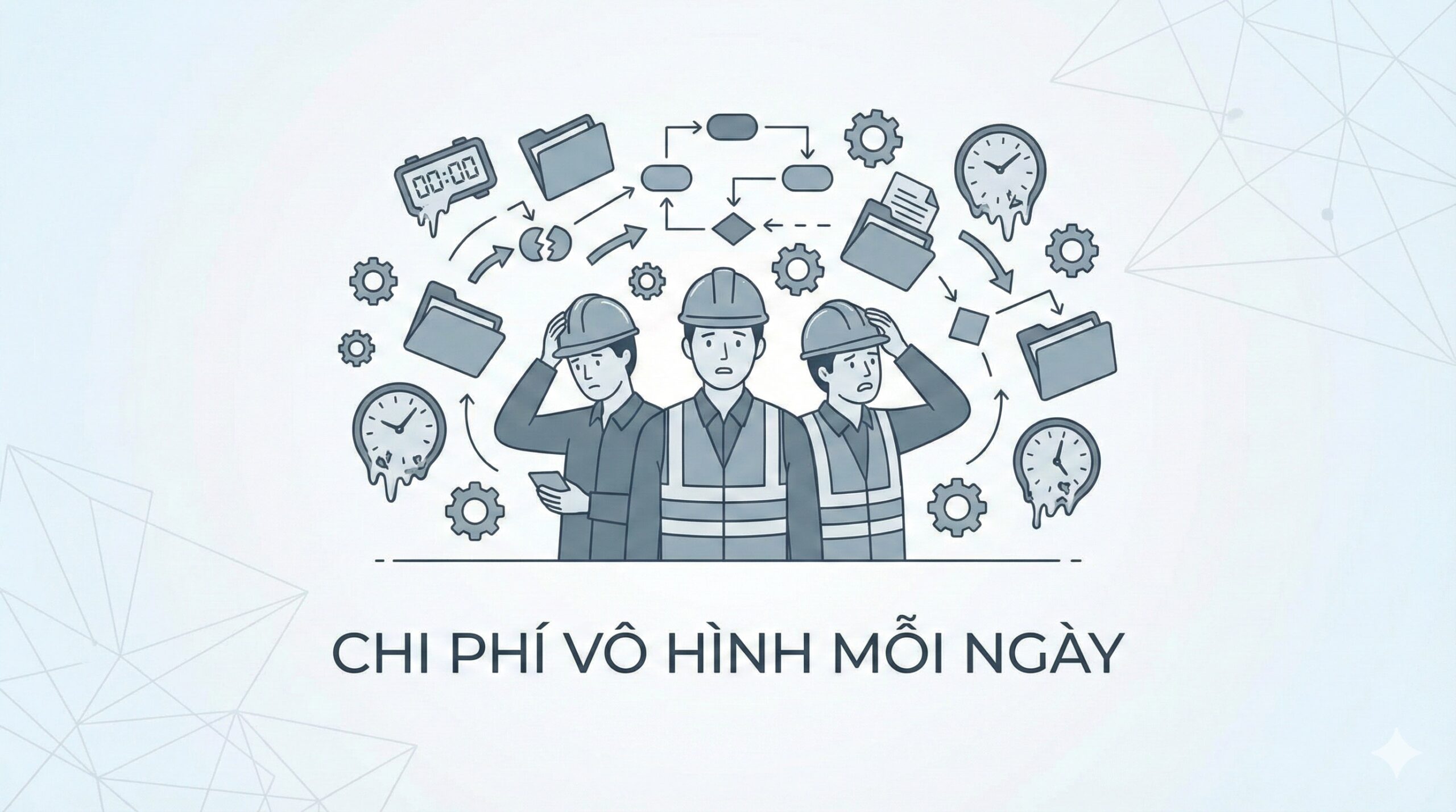 Chi phí vô hình do lưu trữ dữ liệu phân tán trong doanh nghiệp xây dựng