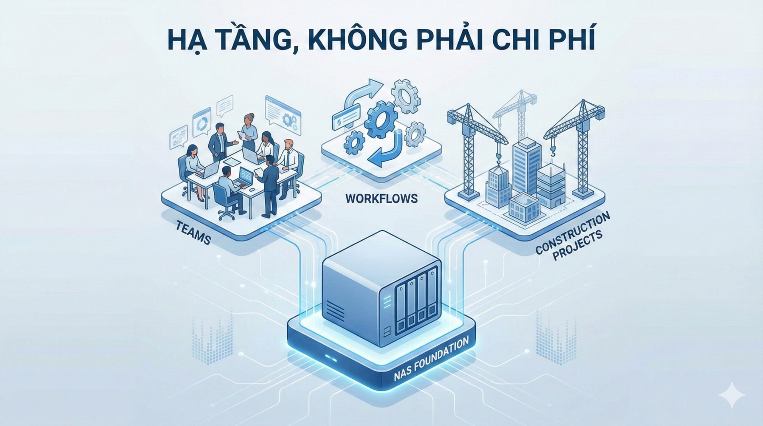 NAS là hạ tầng vận hành dữ liệu cho doanh nghiệp xây dựng
