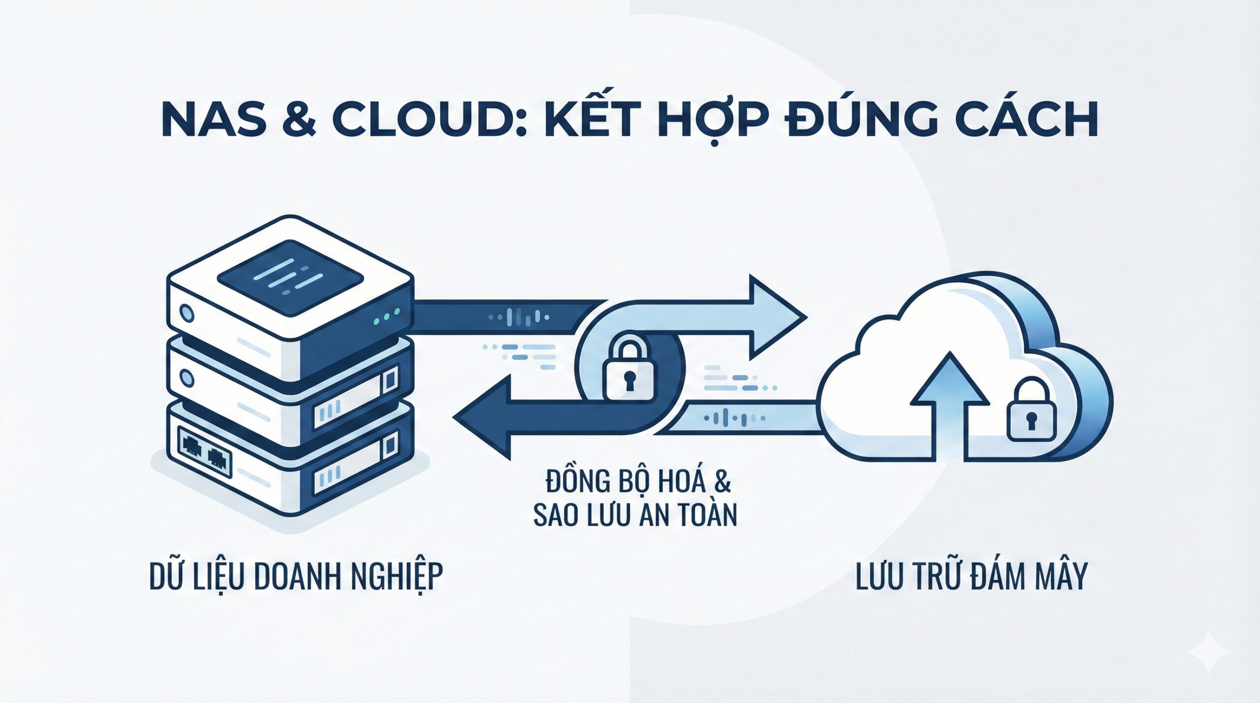 NAS và Cloud kết hợp đúng cách trong lưu trữ dữ liệu doanh nghiệp xây dựng
