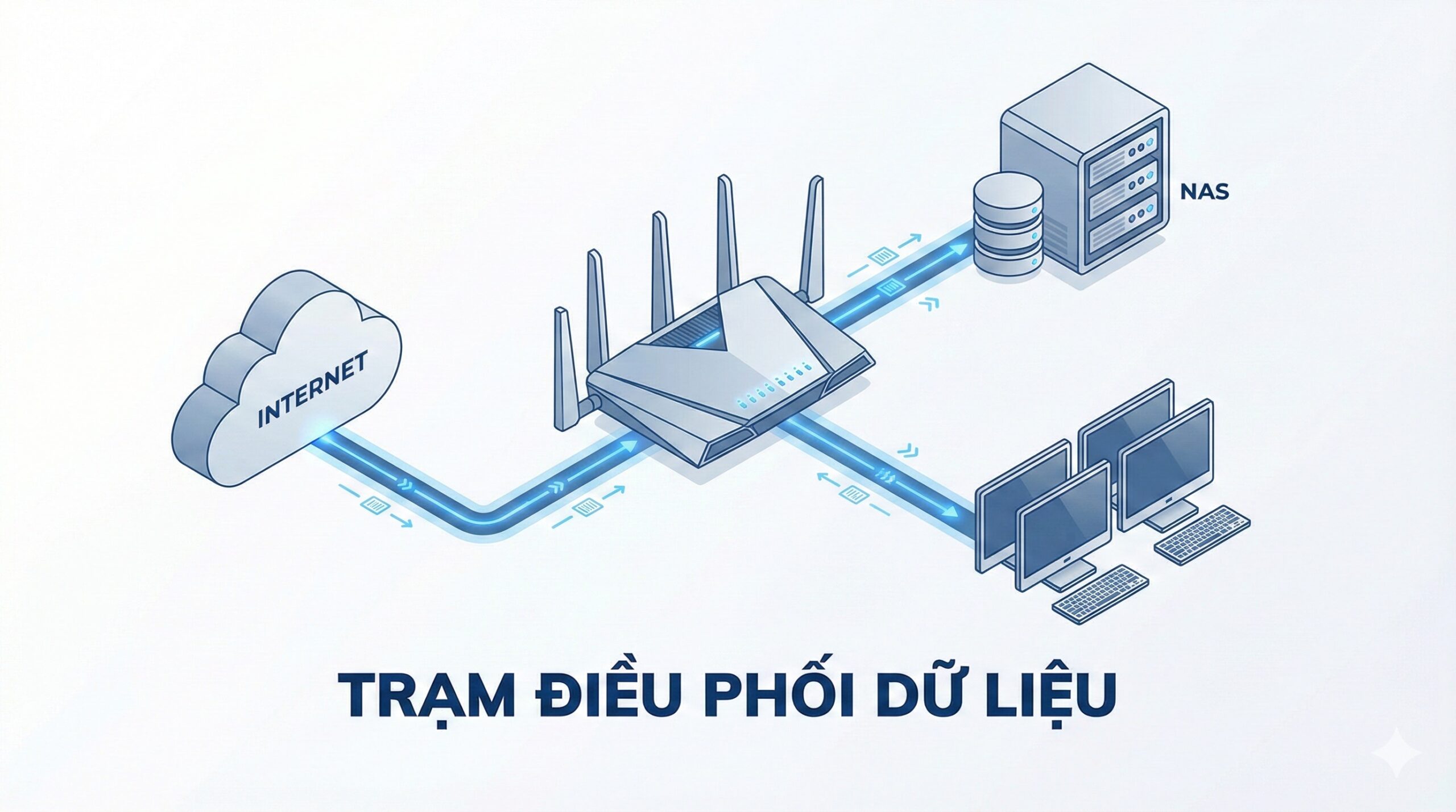 Router và hạ tầng mạng là nền móng trước khi triển khai NAS cho doanh nghiệp xây dựng