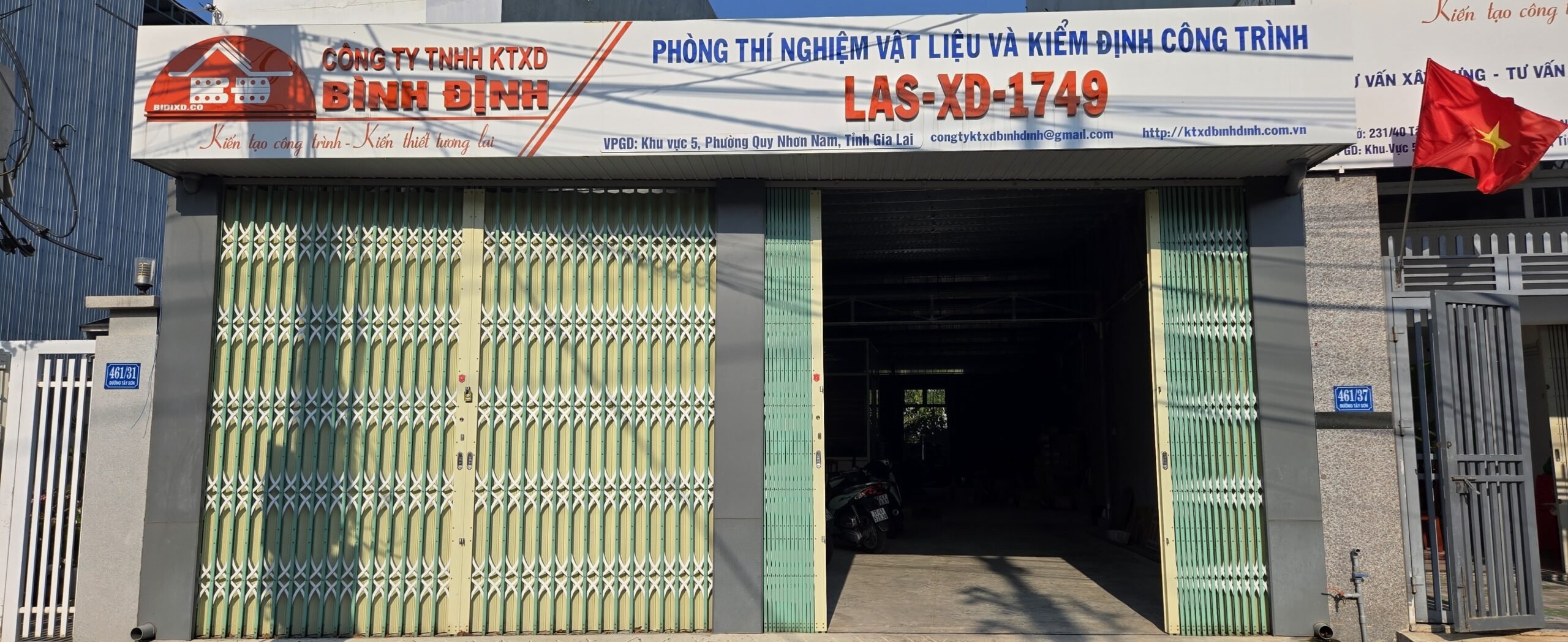Phòng thí nghiệm LAS-XD 1749 thực tế